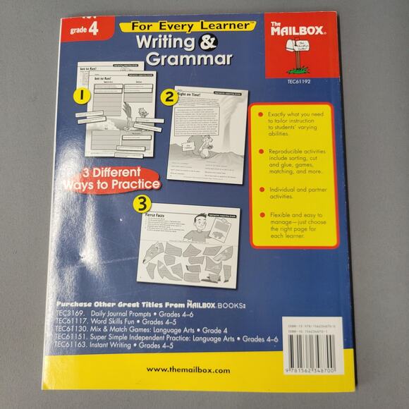 The Mailbox For Every Learner Writing & Grammar Grade 4 Workbook 2009 Softcover - Picture 15 of 16